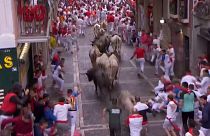 سباق الثيران بمهرجان سان فيرمين الإسباني