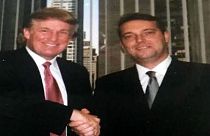 Cem Uzan (sağda) ve Donald Trump (Fotoğraf, Uzan'ın X hesabından alınmıştır)
