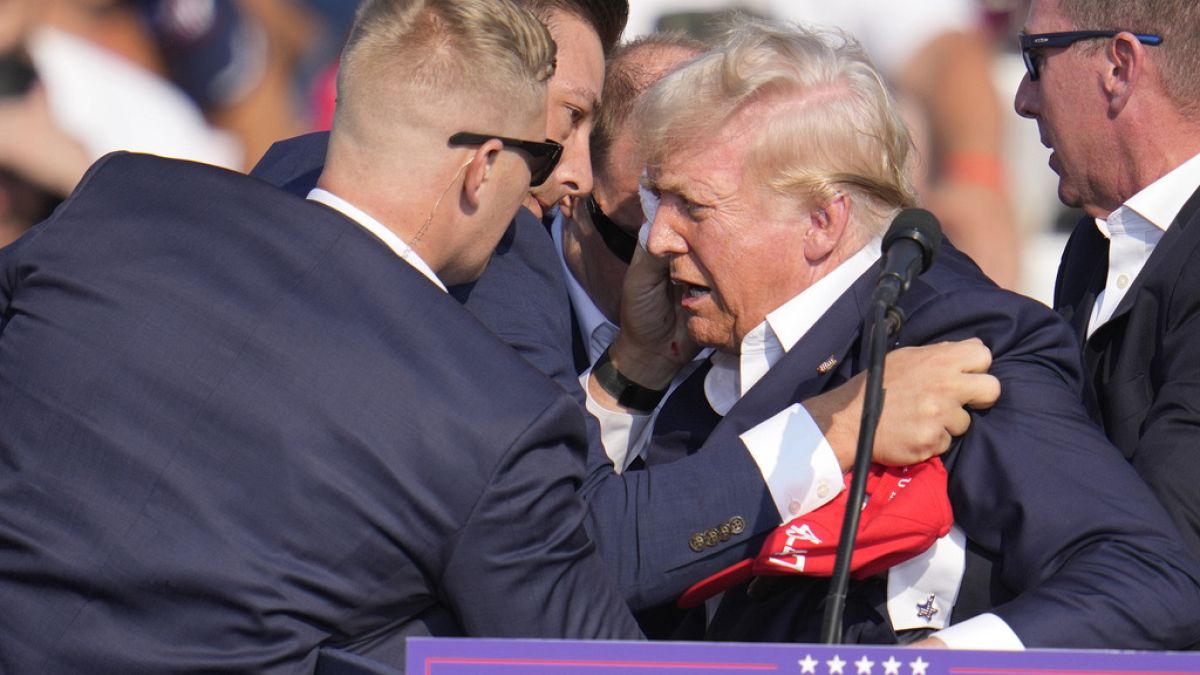 Дональд Трамп на предвыборном митинге