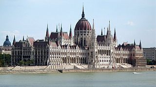 A magyar parlament épülete Budapesten