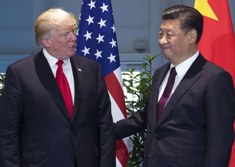 ARCHIVO - 8 de julio de 2017, el presidente de Estados Unidos, Donald Trump y el presidente de China, Xi Jinping, en la Cumbre del G-20 en Hamburgo