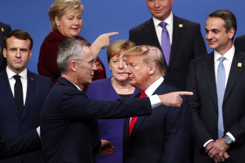 Trump a NATO 2019-es csúcsértekezletén, Watford, Egyesült Királyság