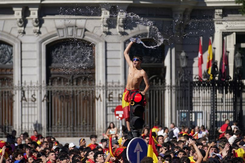 Πανηγυρισμοί στην Μαδρίτη για την κατάκτηση του Euro