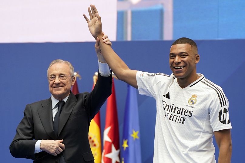 Mbappé y Florentino Pérez.