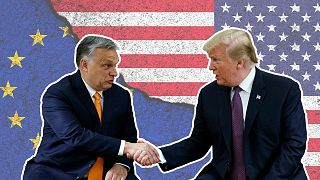 Viktor Orbán y Donald Trump. 