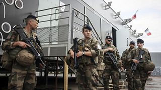 Des militaires de la mission Sentinelle au camp "Caporal Alain Mimoun" près de Paris