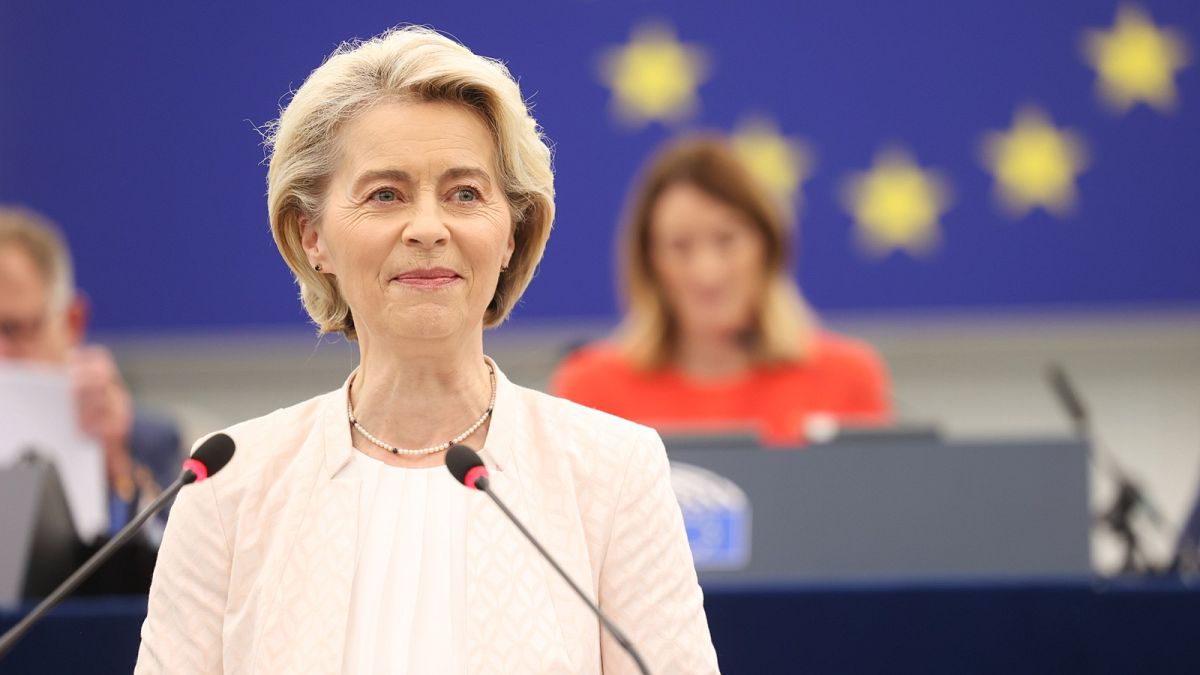 Ursula von der Leyen réélue présidente de la Commission européenne à une  large majorité | Euronews