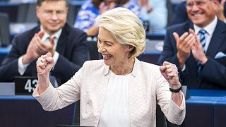 Ursula von der Leyen was re-elected by a larger-than-expected margin.