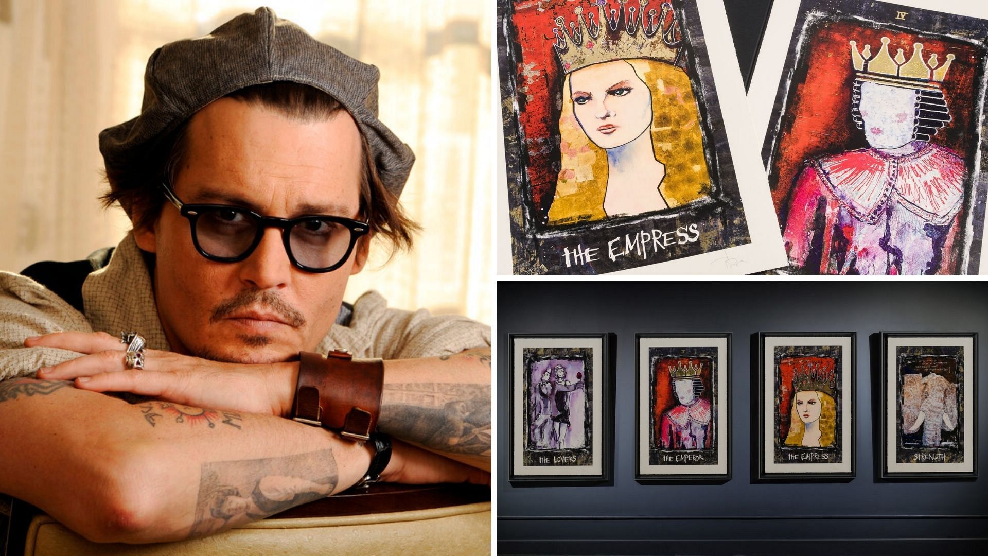 Video. Johnny Depp's tarot-inspired paintings to go up for sale | Euronews