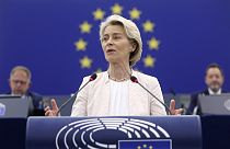 Avrupa Komisyonu Başkanı Ursula von der Leyen Avrupa Parlamentosu Genel Kurulu'nda konuşuyor, Strasbourg, 18 Temmuz 2024.