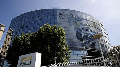 The headquarters of French carmaker Renault is pictured in Boulogne-Billancourt, outside Paris.