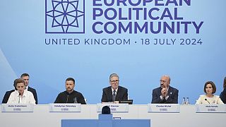 Cimeira da Comunidade Política Europeia no Palácio Blenheim em Woodstock, Inglaterra