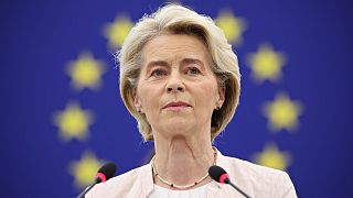 Ursula von der Leyen az Európai Parlamentben
