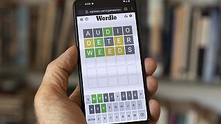  A Wordle game is seen on a mobile phone (file photo)