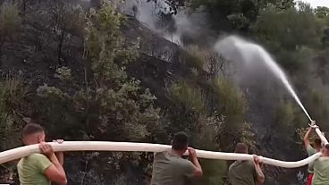 حرائق غابات في ألبانيا