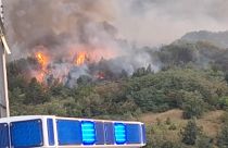 Incendio en Macedonia del Norte