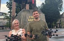 Iryna Farion (Solda) bir davadan kazandığı tazminatla Ukrayna ordusuna dron bağışlamıştı, 15 Temmuz 2024