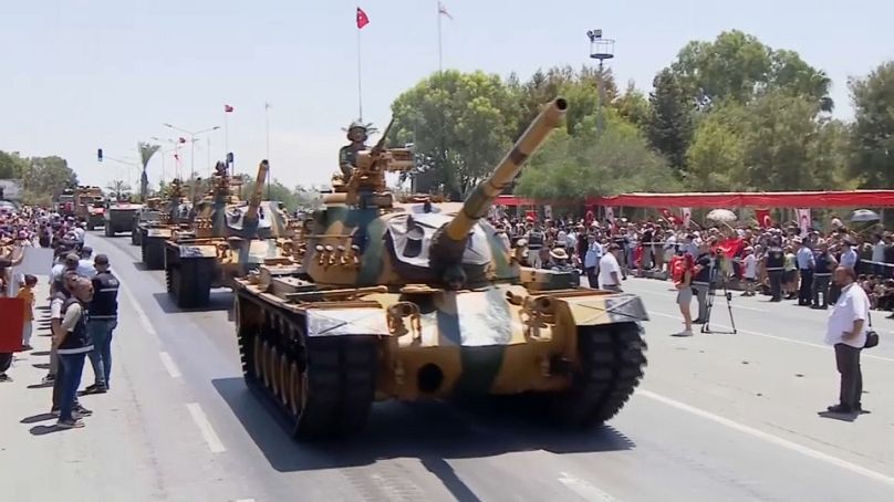 Militärparade im nördlichen, türkischen Teil Zyperns