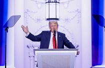 Trump beszédet mond a republikánusok elnökjelölő országos gyűlésén