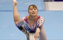 Shoko Miyata, capitana del equipo femenino de gimnasia de Japón