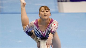 Shoko Miyata, capitana del equipo femenino de gimnasia de Japón