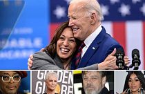 As celebridades reagem à desistência de Joe Biden da corrida presidencial dos EUA 