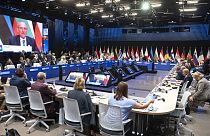 The informal meeting of justice ministers of the European Union takes place in the Varkert Bazaar conference hall in Budapest, Hungary on Monda