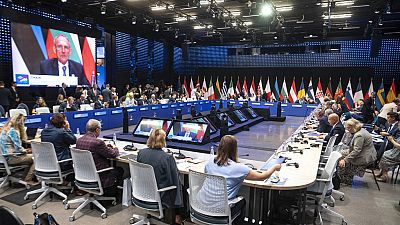 The informal meeting of justice ministers of the European Union takes place in the Varkert Bazaar conference hall in Budapest, Hungary on Monda