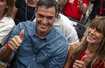 Pedro Sánchez e Begoña Gómez.