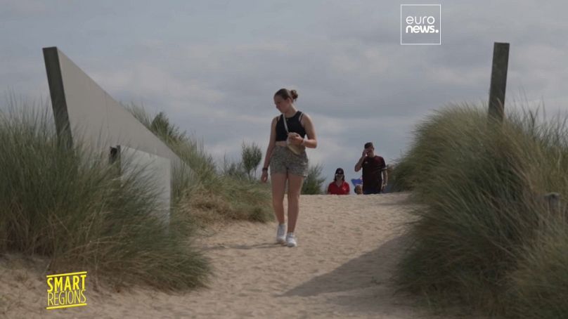 Visitors discover the history of the D-Day landing at Juno Beach 