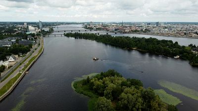 Children from Ukraine are able to explore the Daugava river in Latvia this summer