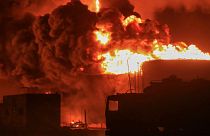 آتش سوزی حملات اسرائيل در یمن