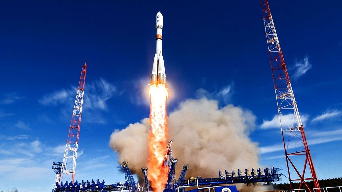 Cohetes espaciales rusos huérfanos esperan su destino en la estación espacial sudamericana de la UE