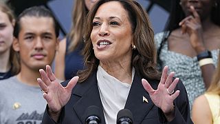 Harris praises Biden's 'unmatched' legacy in first public comments since Biden dropped out of race