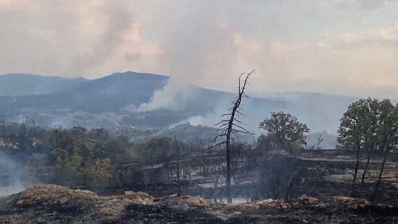 L'incendie du mont Serta le 21 juillet