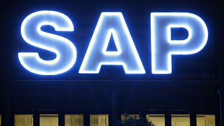The headquarters of German software company SAP, photographed in Walldorf near Heidelberg, Germany.