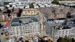 Apartments being built in Frankfurt, Germany