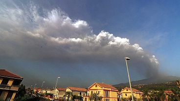 Mount Etna's previous eruption on 4 August 2024. 