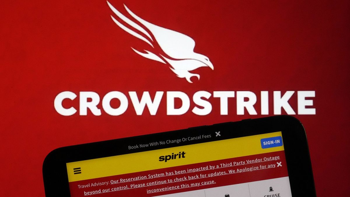 Главният изпълнителен директор на Crowdstrike компанията за киберсигурност в центъра