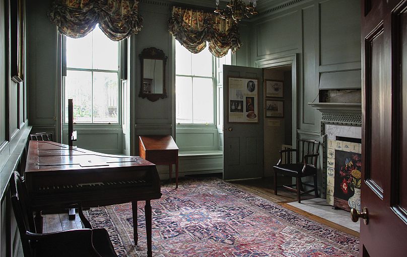 Interior of Sutton House in Hackney