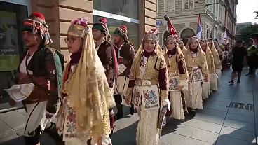 مهرجان للرقص الفولكوري في ساراييفو البوسنية