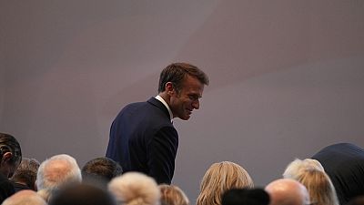 Imagen en la que aparece el presidente de Francia, Emmanuel Macron.