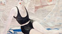 Jacqueline Marval, Bather in a Black Swimsuit, 1920–23, oil on canvas