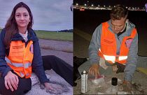 Climate activists glued to Colgne airport runway, 24 July 2024 