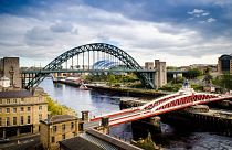 An aerial shot of Newcastle