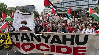 USA : des milliers de manifestants anti-Netanyahu autour du Capitole