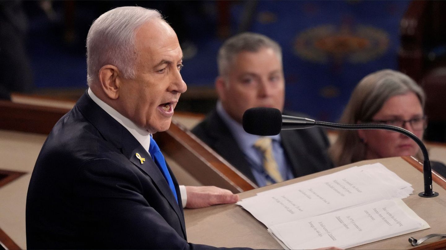 از تحریم سخنرانی تا تظاهرات؛ نتانیاهو خطاب به کنگره آمریکا: پیروزی ما،  پیروزی شما است | Euronews