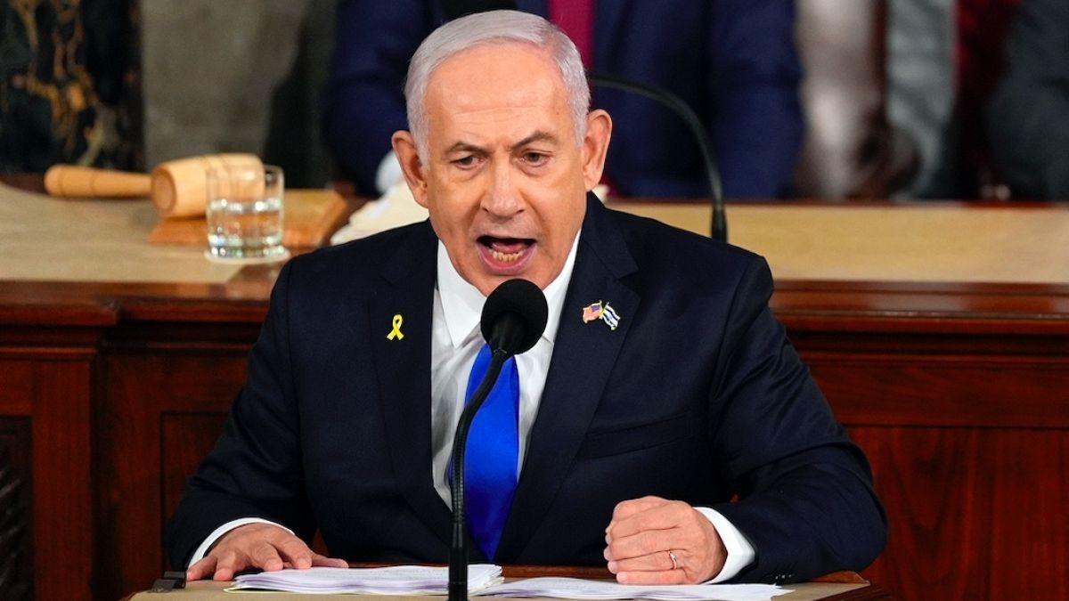 İsrail Başbakanı Binyamin Netanyahu, Washington'da ABD Kongre Binası'nda konuşuyor - 24 Temmuz 2024