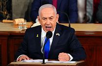 İsrail Başbakanı Binyamin Netanyahu, Washington'da ABD Kongre Binası'nda konuşuyor - 24 Temmuz 2024