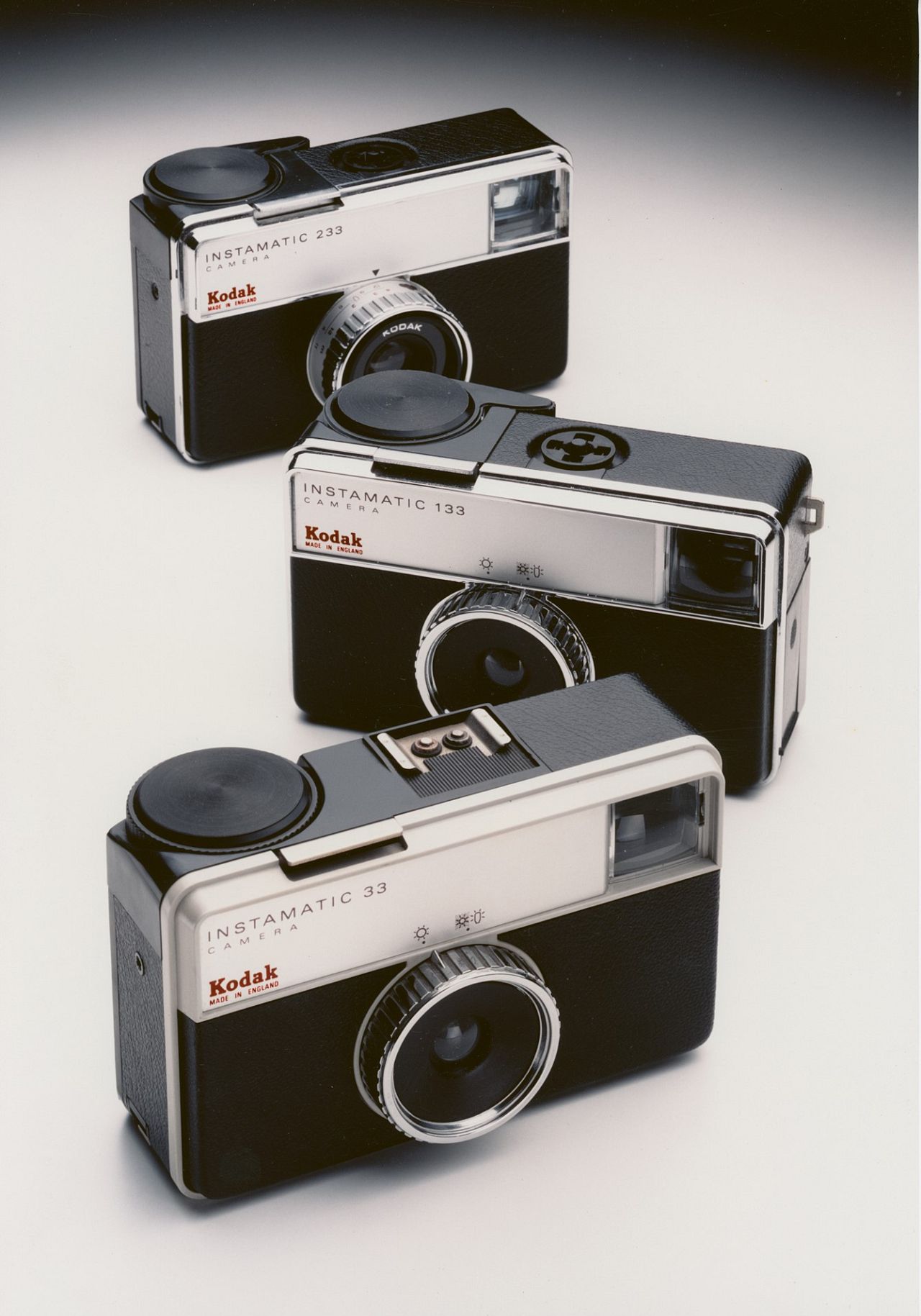 Grange’s design for the Instamatic 33  series, which launched in 1968 and became an overnight sensation, rocketed  Grange to new levels of design fame.